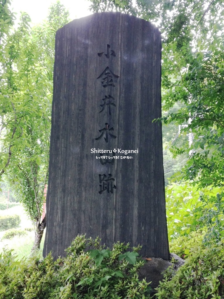 小金井水田跡の碑